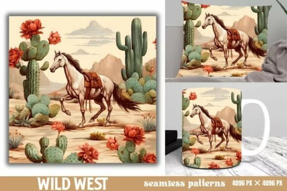 Download Wild West Western Seamless Background - Seamless background Collection