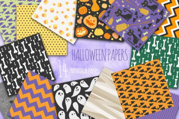Download Digital Halloween Party Papers - Premium Resources