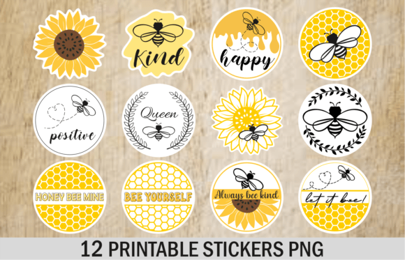 Download Flying Bee Sticker Printable Stickers - Premium Bundle