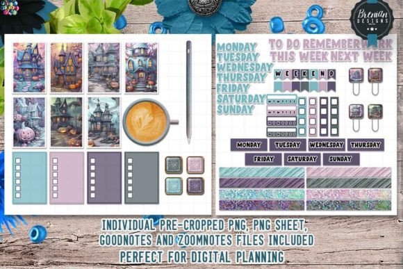 Download Enchanted Halloween Digital Stickers - Premium Bundle