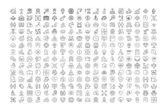 Download 152 Core Values Outline Icons Set - Premium Resources